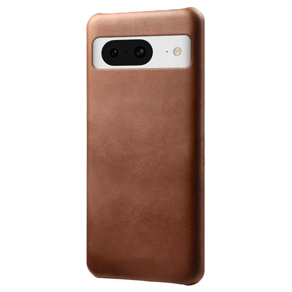 For Google Pixel 8 Phone Case Calf Texture PU Leather Coated PC Back Cover For Google Pixel 8 Phone Case Calf Texture PU Leather Coated PC Back Cover